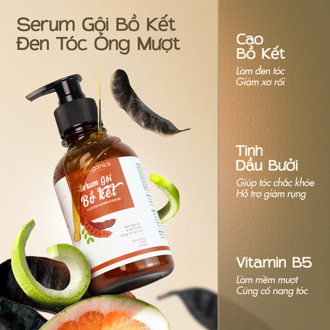  [MUA 1 TẶNG 1] Dầu Gội Bồ Kết MILAGANICS Cô Đặc, Thảo Dược, Sạch Gàu, Ngừa Rụng Tóc, Mọc Tóc - 250ml 