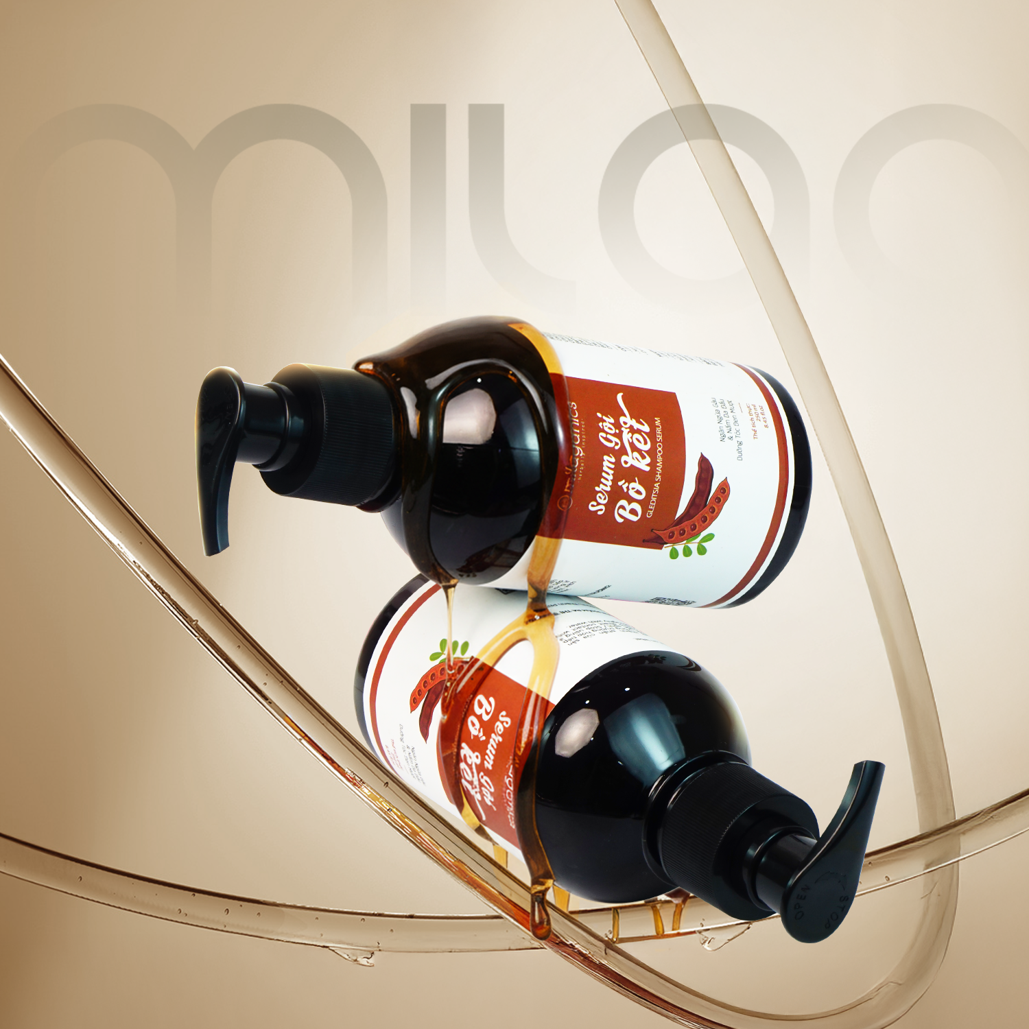  [MUA 1 TẶNG 1] Dầu Gội Bồ Kết MILAGANICS Cô Đặc, Thảo Dược, Sạch Gàu, Ngừa Rụng Tóc, Mọc Tóc - 250ml 