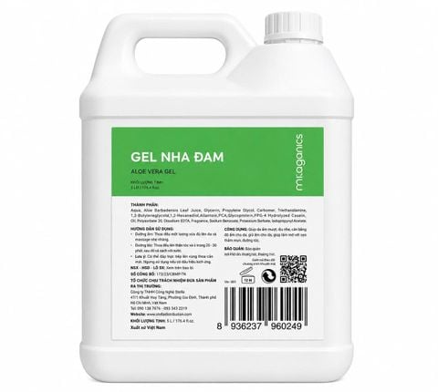  [DEAL SỈ - SPA] Gel nha đam massage mặt Bigsize Can 5L MILAGANICS dưỡng ẩm body gel lô hội cấp ẩm 