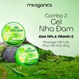  [MUA COMBO TẶNG 1] Combo 2 Gel Nha Đam Lô Hội MILAGANICS - Dưỡng Da, Cấp Ẩm Body 250g 