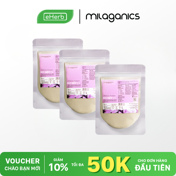  Combo 3 Bột Đắp Mặt Nạ Diếp Cá MILAGANICS Hỗ Trợ Ngừa Mụn, Dưỡng Ẩm, Phù Hợp Da Dầu Mụn Nhạy Cảm 