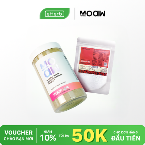  Combo Bột Tắm Trắng Thảo Mộc MOAW MOAWS & Bột Đậu Đỏ MILAGANICS Tẩy Tế Bào Chết Ủ Trắng 500G + 100G Dưỡng Da Body 