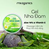  [MUA 1 TẶNG 1] Gel nha đam dưỡng da & cấp ẩm 98% MILAGANICS phù hợp với da khô, nhạy cảm 250ml (hũ) 