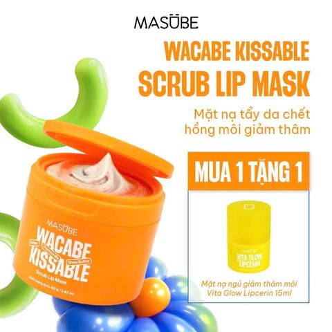 [MUA 1 TẶNG 1] Tẩy Da Chết, Dưỡng Hồng Môi Masube 80g 