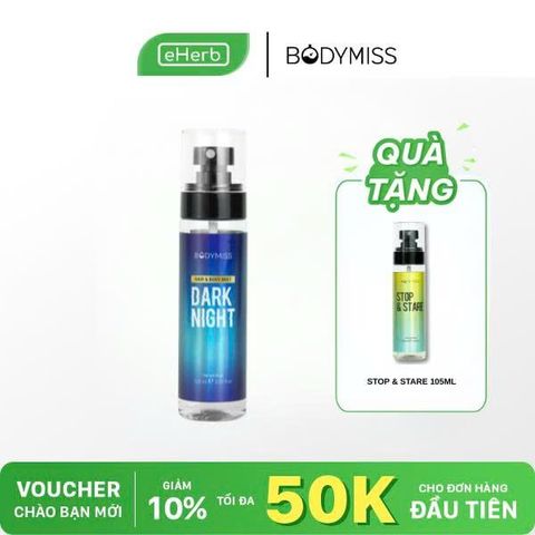  [MUA 1 TẶNG 1] Body Mist Hương Dark Night Quyến Rũ, Đàn Hương, Phong Lan BODYMISS Size 105ml 