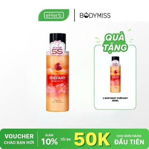  [MUA 1 TẶNG 1] Body Mist Nhũ Lấp Lánh Thơm Lâu BODYMISS, Xịt Thơm Hương Nước Hoa Cho Nam Nữ 250ml 