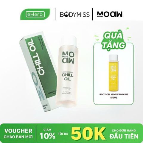  [MUA 1 TẶNG 1] Dầu Dưỡng Da Toàn Thân Thư Giãn Chill Oil Moaw Moaws 150ml 
