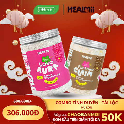  Combo Muối Tắm Thu Hút Năng Lượng Healmii Thu Hút Năng Lượng May Mắn & Tình Duyên 