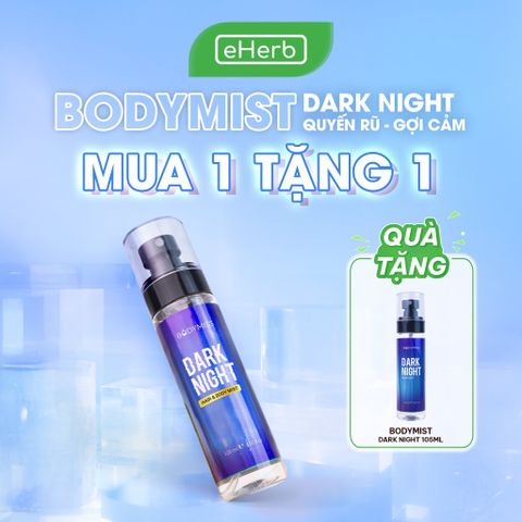  [BODYMIST GỢI CẢM] Bodymist BODYMISS - Hương Dark Night quyến rũ, đàn hương, phong lan - 105ml 