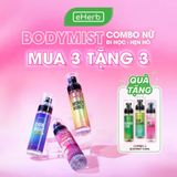  [MUA 3 TẶNG 3] Combo 3 Body Mist Hẹn Hò BODYMISS Xịt Thơm Toàn Thân, Lưu Hương Nhẹ Nhàng, Quyến Rũ 105ml 