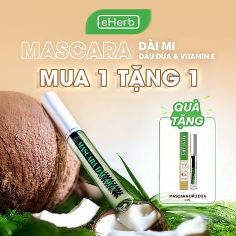  Mascara dầu dừa dưỡng mi - chuốt mi dầu dừa giúp mi mọc dày & dài hơn MILAGANICS 5ml (tuýp) 