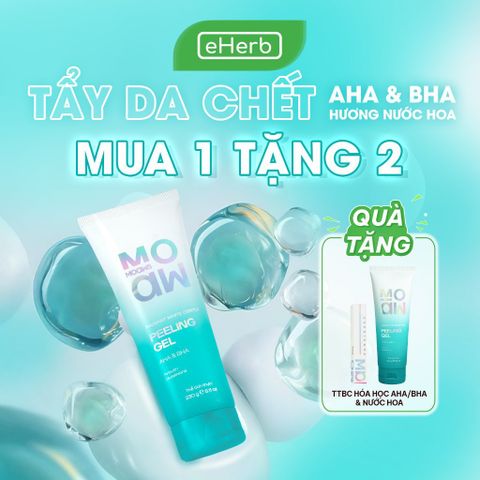  [MUA 1 TẶNG 2] Gel tẩy da chết AHA/ BHA mịn da MOAW MOAWS, gel peel hạt massage dưỡng sáng 230G 