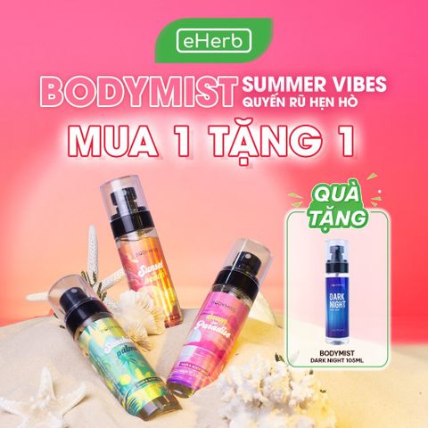  [TẶNG FULLSIZE] Xịt thơm body mist mùa hè - hương nước hoa mùi mát, thơm 6 tiếng BODYMISS 105ml 