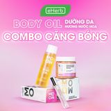  COMBO 249K: Combo Căng Bóng Moaw Moaws Dầu Dưỡng Trắng Da - Tẩy Tế Bào Chết Mịn Da - Nước Hoa Hẹn Hò 