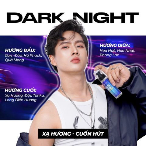  [MUA 1 TẶNG 1] Body Mist Hương Dark Night Quyến Rũ, Đàn Hương, Phong Lan BODYMISS Size 105ml 