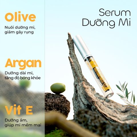  [MUA 1 TẶNG 1] Serum dưỡng mi từ dầu nguyên chất (dừa, olive, argan) hỗ trợ dày dài mi MILAGANICS 