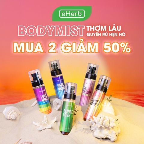  [MUA 2 GIẢM 50%] Bodymist nước hoa body xịt thơm lâu cho nam nữ hẹn hò đi học đi làm BODYMISS 105ml 