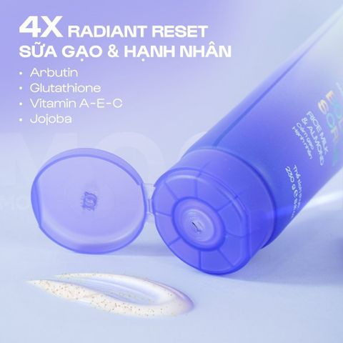  [MUA 1 TẶNG 1] Tẩy tế bào chết cám gạo hạnh nhân MOAW MOAWS - Scrub sữa gạo dưỡng da mềm mịn 230g 