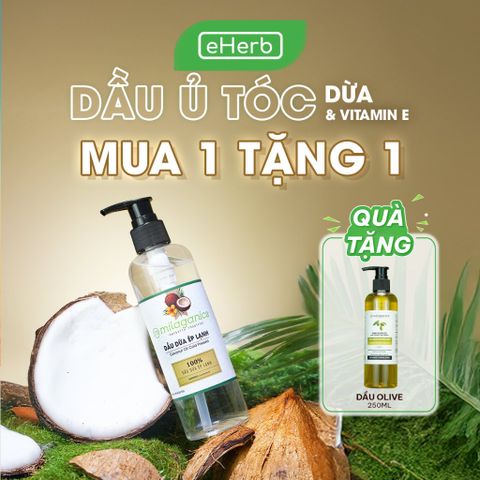  [MUA 1 TẶNG 1] Dầu dừa hữu cơ ép lạnh nguyên chất, dưỡng tóc, dưỡng da MILAGANICS 250ml (chai) 