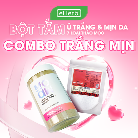  Combo Bột Tắm Trắng Thảo Mộc MOAW MOAWS & Bột Đậu Đỏ MILAGANICS Tẩy Tế Bào Chết Ủ Trắng 500G + 100G Dưỡng Da Body 