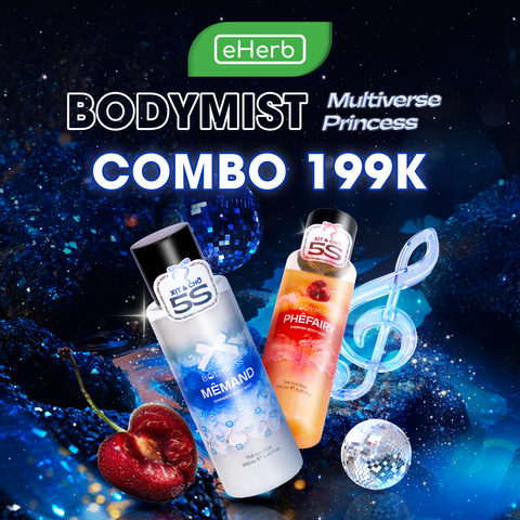  COMBO 199K: Bodymist Nhũ Xịt Thơm Lấp Lánh Cho Nam Nữ Thơm Lâu 250ml BODYMISS 