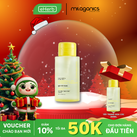  [MUA 1 TẶNG 1] Tẩy trang hoa cúc dịu da giảm mụn, tẩy trang dịu nhẹ cho da nhạy cảm MILAGANICS 300ml 