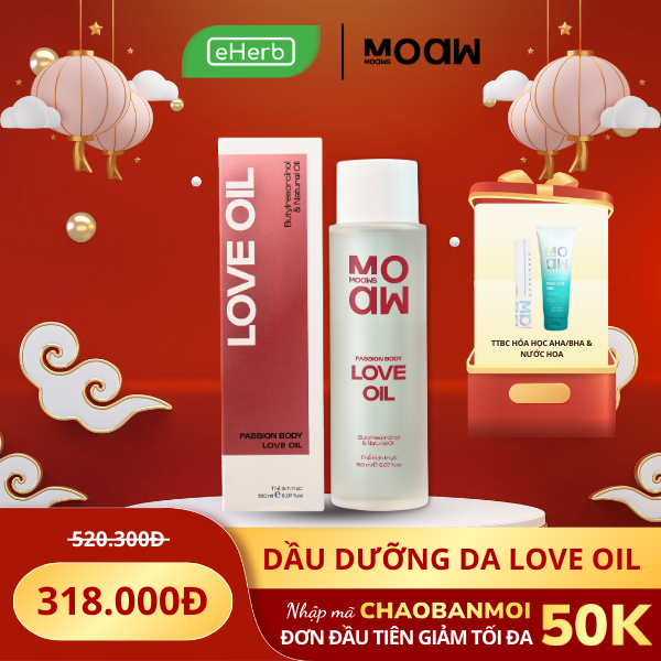  [MUA 1 TẶNG 2] Body Love Oil Massage Cơ Thể MOAW MOAWS Dầu Dưỡng Da Làm Sáng Da Và Cấp Ẩm Sâu 150ml 