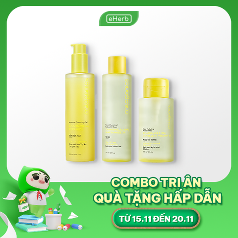  [Combo Tri Ân 20/11] Pure Skin Gift Set MILAGANICS Hoa Cúc Trọn bộ cho da mặt 