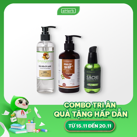  [Combo Tri Ân 20/11] Silky Hair Gift Set MILAGANICS dưỡng tóc Ủ - Gội - Dưỡng 