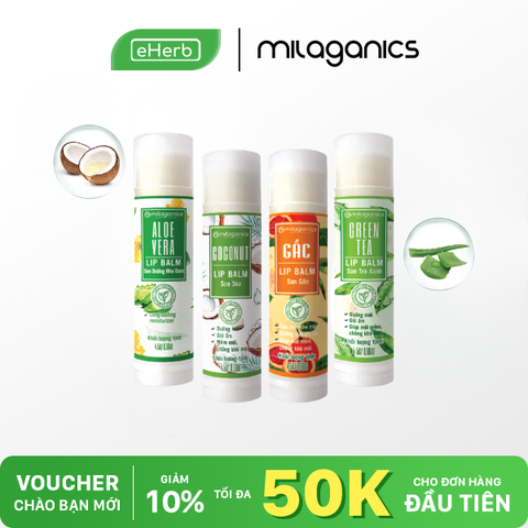  [MUA 2 GIẢM 50%] Son Dưỡng Giảm Thâm Mềm Môi MILAGANICS 4.5g 