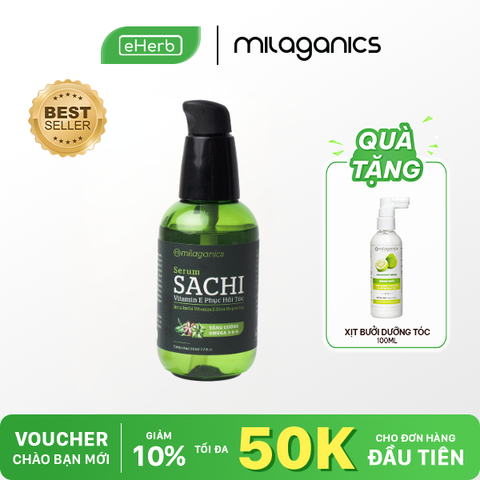 [MUA 1 TẶNG 1] Serum ủ tóc mềm mượt Sachi MILAGANICS hỗ trợ mềm mượt tóc hư tổn, giúp bóng tóc 80ml 