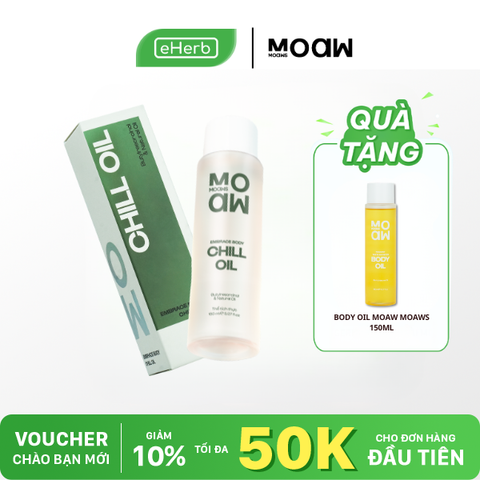  [MUA 1 TẶNG 1] Dầu Dưỡng Da Toàn Thân Thư Giãn Chill Oil Moaw Moaws 150ml 