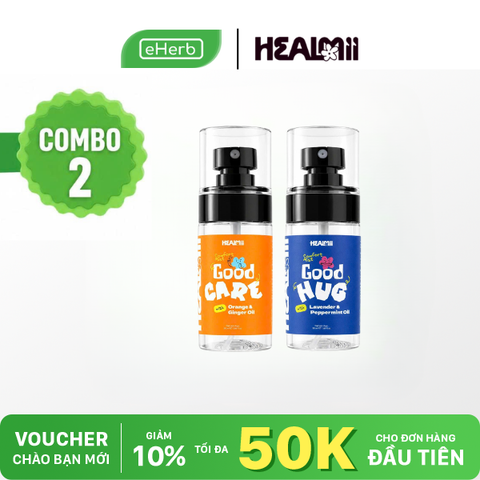  Combo 2 Dầu Thơm Xịt Ủ Ấm Đa Tầng Healmii Hương Thơm Tươi Mát Thư Giãn 50ml 