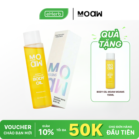  [MUA 1 TẶNG 1] Dầu Dưỡng Body Oil Trắng Da Toàn Thân Moaw Moaws 150ml 