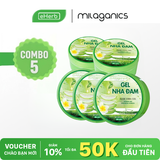 Combo 5 Gel Nha Đam Thiên Nhiên MILAGANICS - Dưỡng Da, Cấp Ẩm Cho Da Mặt Và Body - 250ml