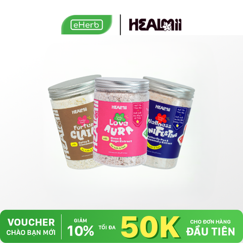  Muối Tắm Tẩy Da Chết Thảo Mộc Thiên Nhiên HEALMII 600g 