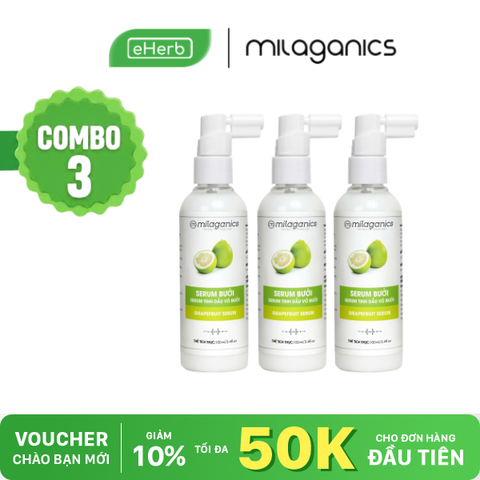  Tinh Dầu Bưởi MILAGANICS Xịt Mọc Tóc Hiệu Quả Ngừa Rụng Sau 3 Tuần 100ml 