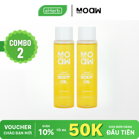  Combo 2 Dầu Dưỡng Body Oil Trắng Da Toàn Thân Moaw Moaws 150ml 