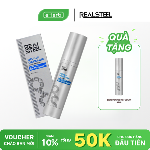  [MUA 1 TẶNG 1] Xịt Kích Mọc Tóc Giảm Rụng 3% Procapil Real Steel, Hair Serum Scalp Defense Keratin Biotin Chống Lão Hóa Nang Tóc 45ml 