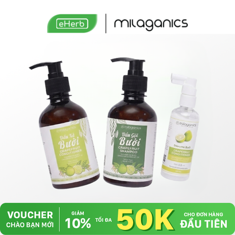  Bộ 3 Sản Phẩm Chiết Xuất Tinh Dầu Bưởi Chăm Sóc Tóc 