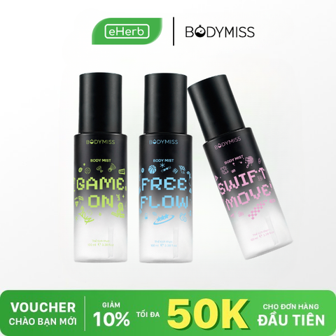  [MUA 2 GIẢM 30%] Body Mist Nam Thể Thao BODYMISS Xịt Thơm Lâu, Kiểm Soát Mùi Cơ Thể Cho Dân Pickleball 