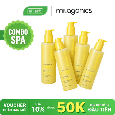  [COMBO SỈ - SPA] Sữa rửa mặt hoa cúc MILAGANICS dịu nhẹ cho da dầu mụn, cleanser cấp ẩm mềm da 250ml 