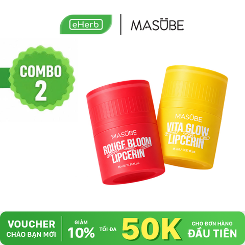  Son Dưỡng - Mặt Nạ Dưỡng Mềm Môi Lipcerin Masube Giúp Mờ Thâm, B5 Phục Hồi Môi Khô Nứt Nẻ 