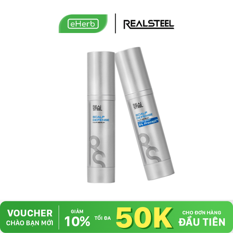  Xịt Dưỡng Tóc Nam REAL STEEL 45ml Procapil 3% - Giảm Rụng, Dày Tóc Hương Nước Hoa 