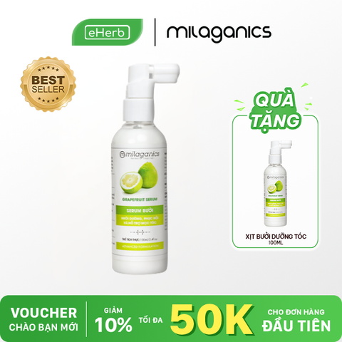  [MUA 1 TẶNG 1] Tinh dầu bưởi xịt mọc tóc MILAGANICS - Dưỡng tóc dài, kích thích mọc và giảm rụng tóc 
