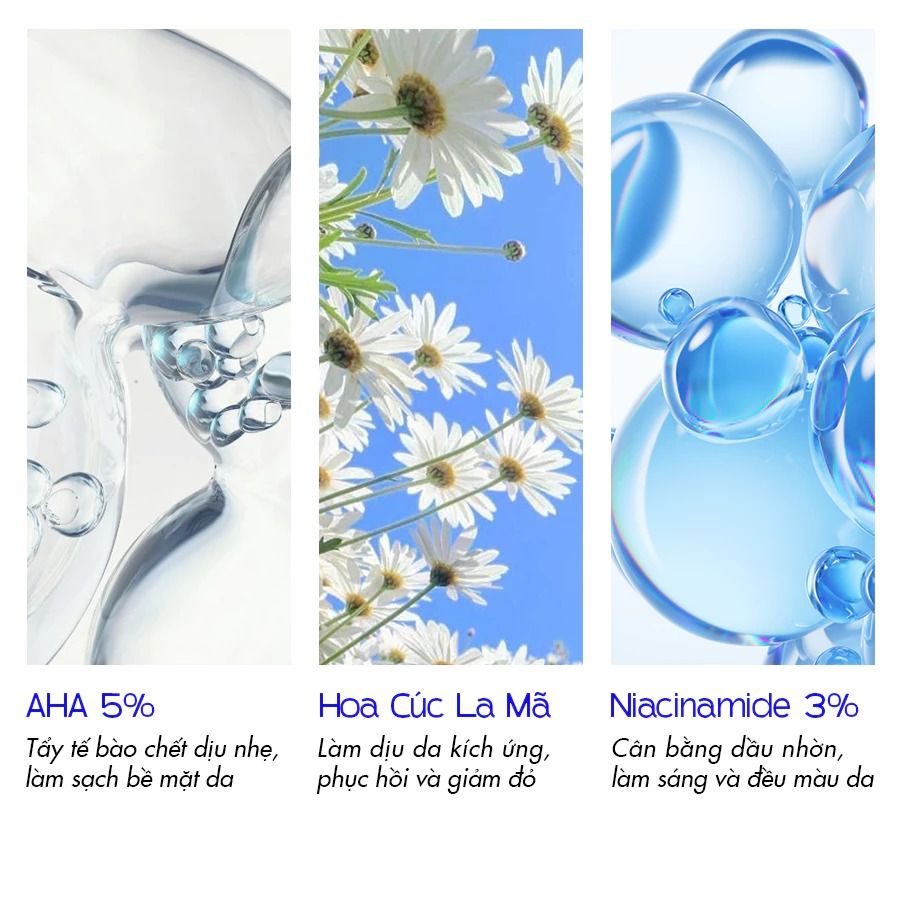  Combo 349K: Set Hoa Cúc Trọn bộ cho da mặt Milaganics Pure Skin Gift 