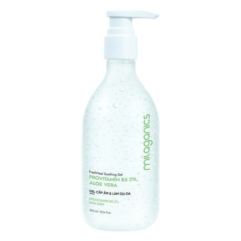  [MUA 1 TẶNG 1] Gel Nha Đam B5 Milaganics Giúp Phục Hồi Dịu Da Body Và Cấp Ẩm Sâu 300ML 