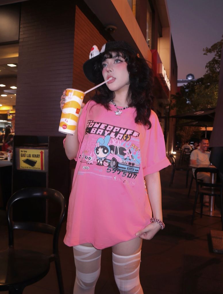 [BAYLA] - POWERPUFF PINK T-SHIRT