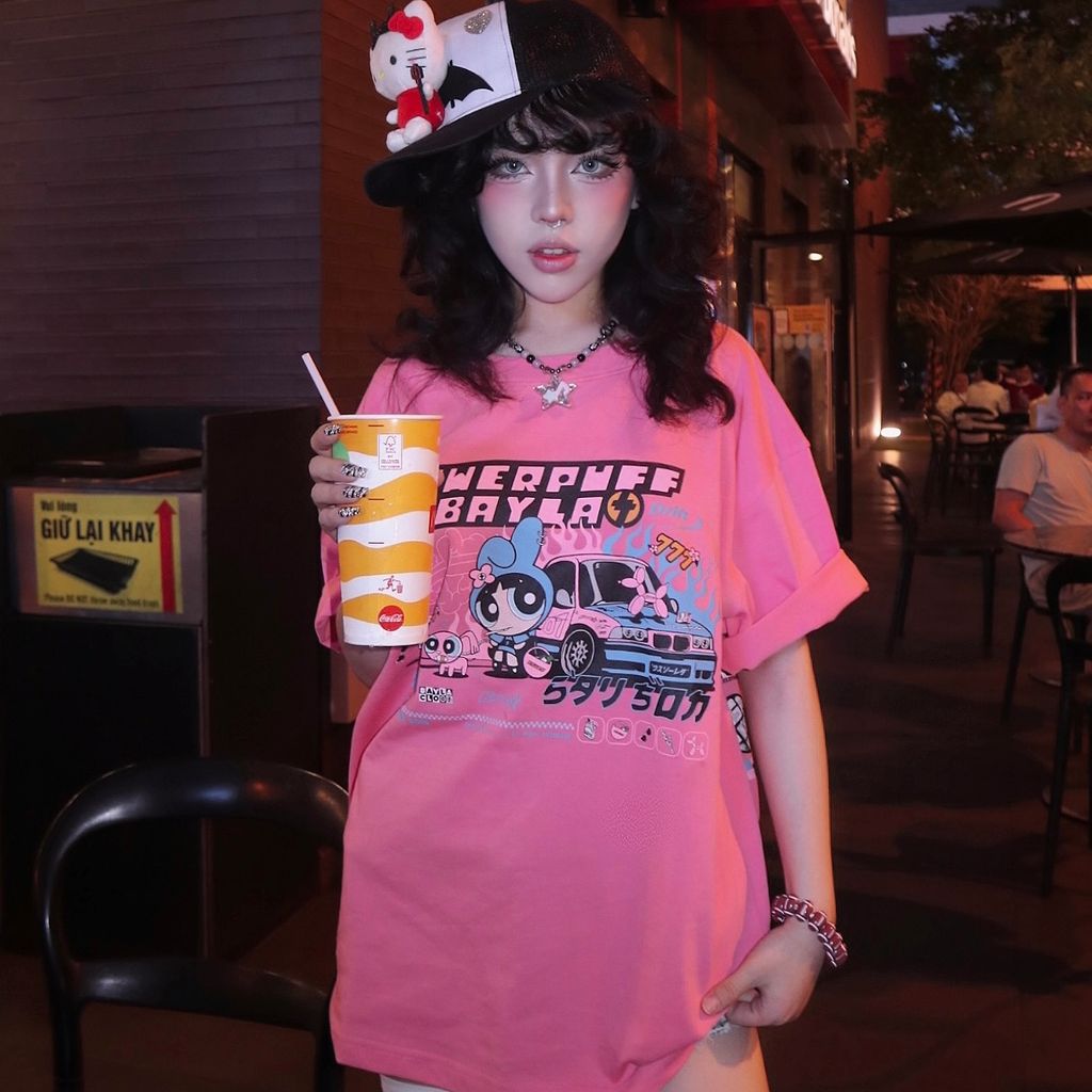 [BAYLA] - POWERPUFF PINK T-SHIRT