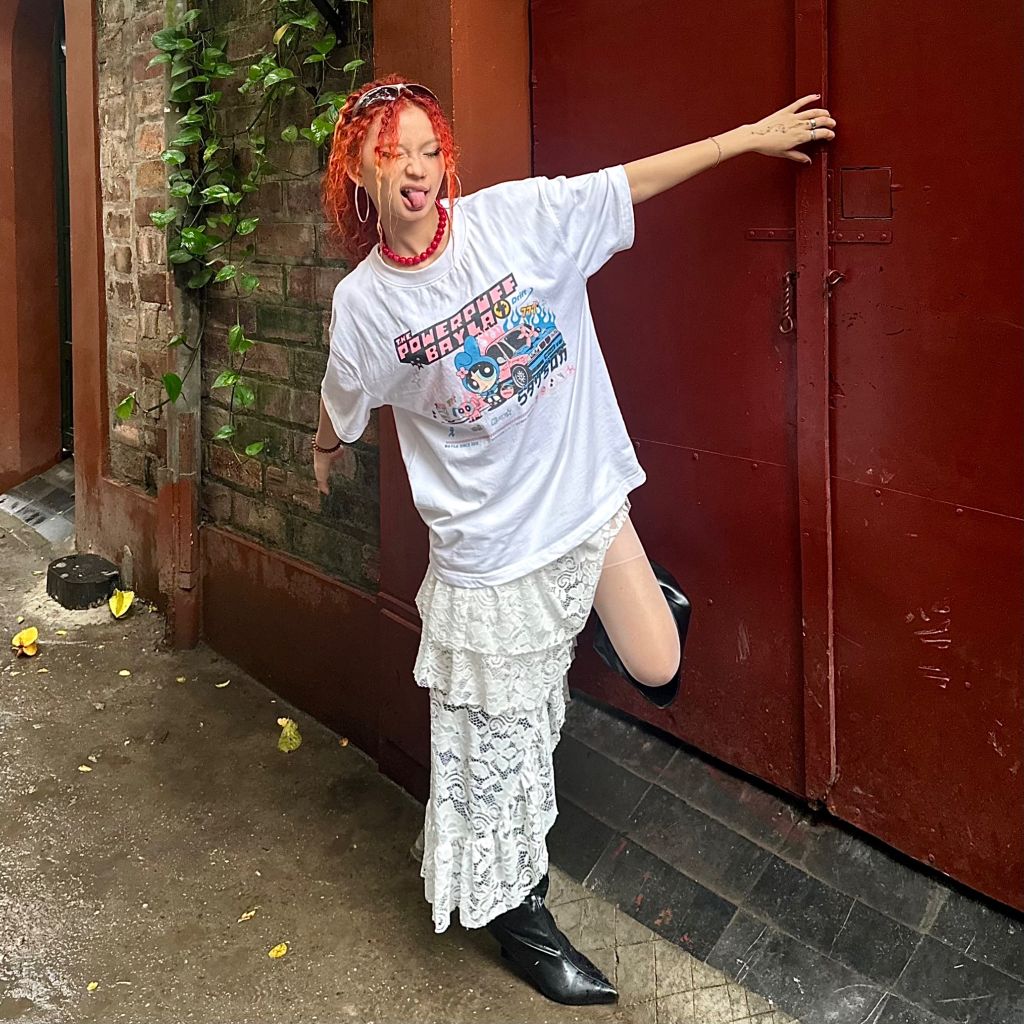 [BAYLA] - POWERPUFF WHITE T-SHIRT